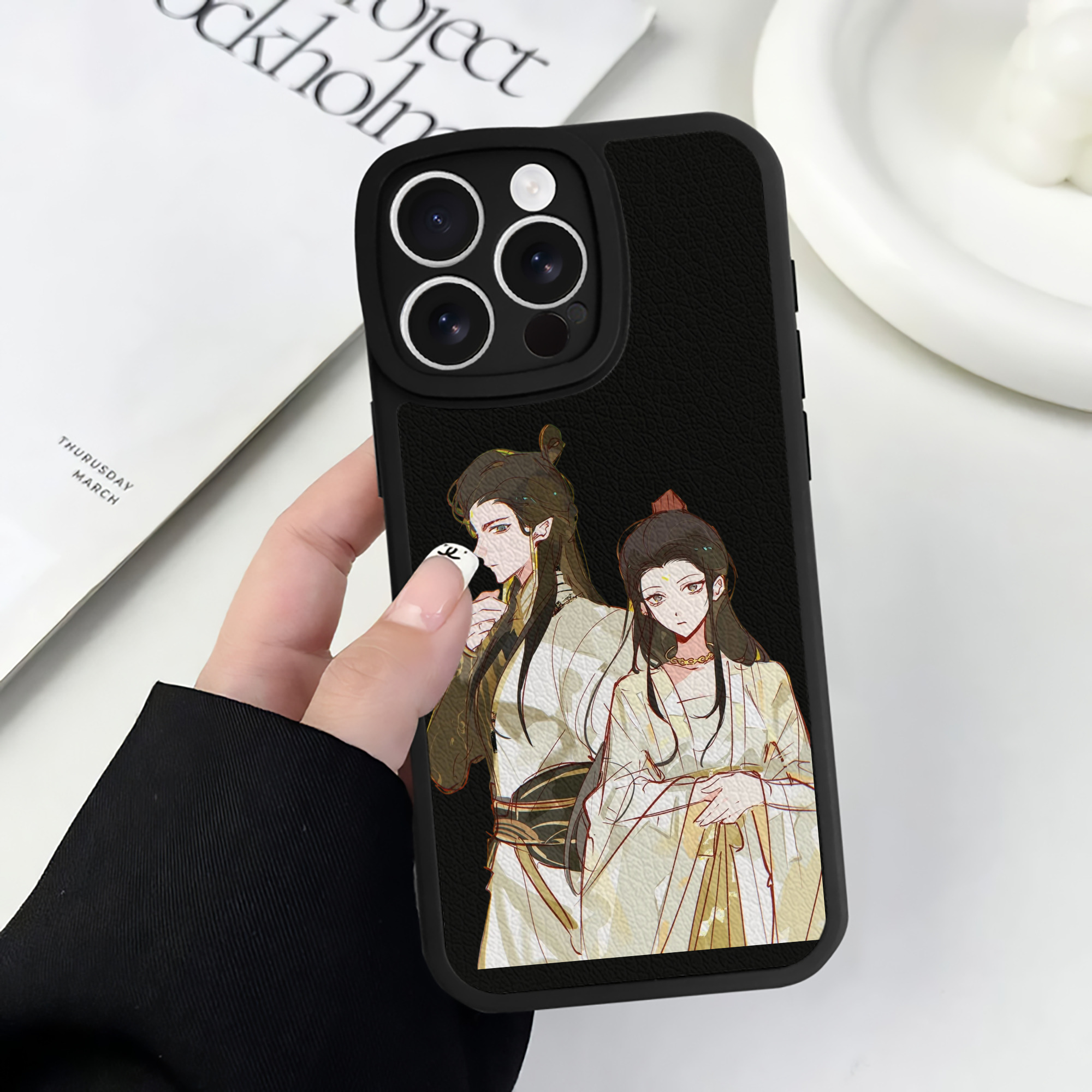 （画像用） Ne Zha 2 ナタ 魔童の大暴れ 【iPhone 16シリーズ対応】シリコンスマホケース（レザー調） 材質：シリコン